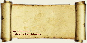 Isak Šljivovac vizit kartica